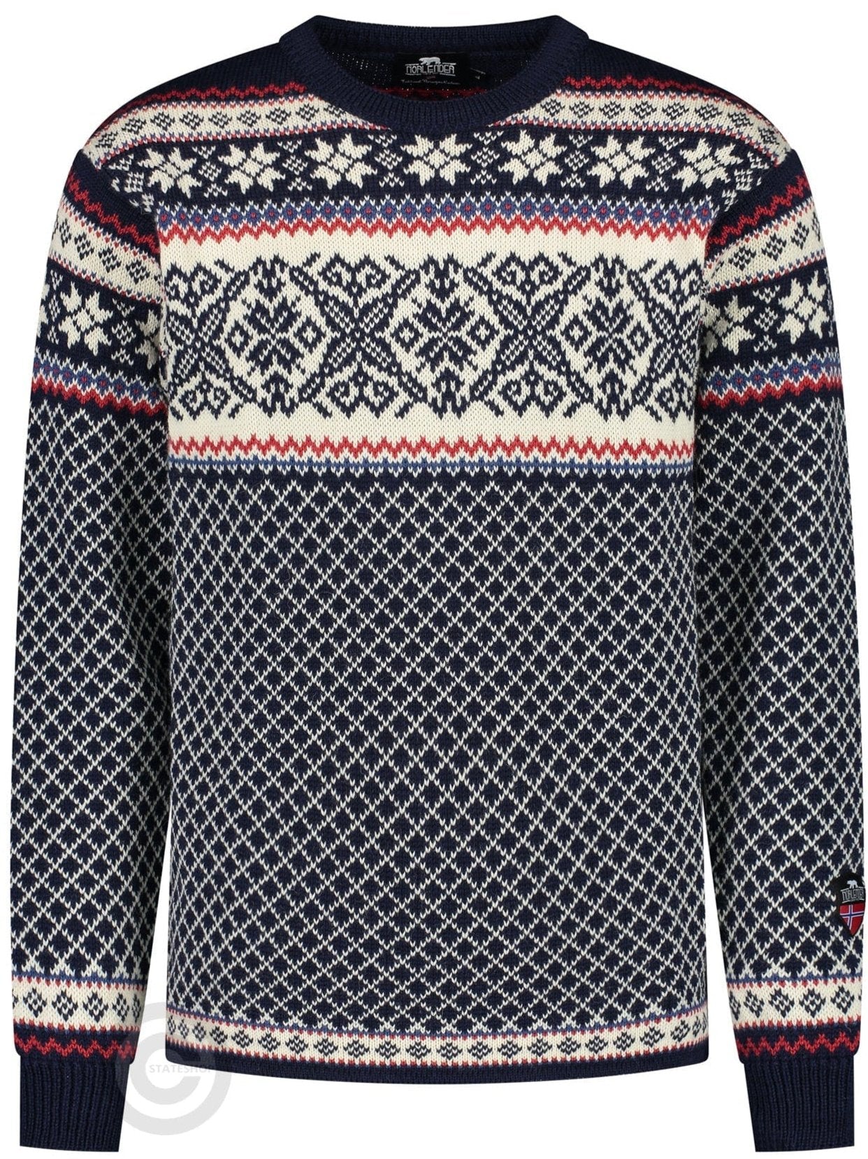 Nordic crew neck Sweater, darkblue