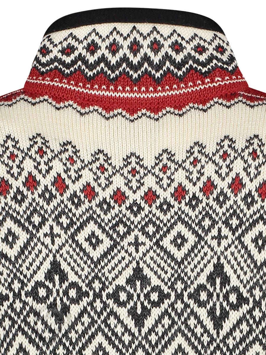 Nordischer Pullover mit Reißverschluss, Traditional Charcoal