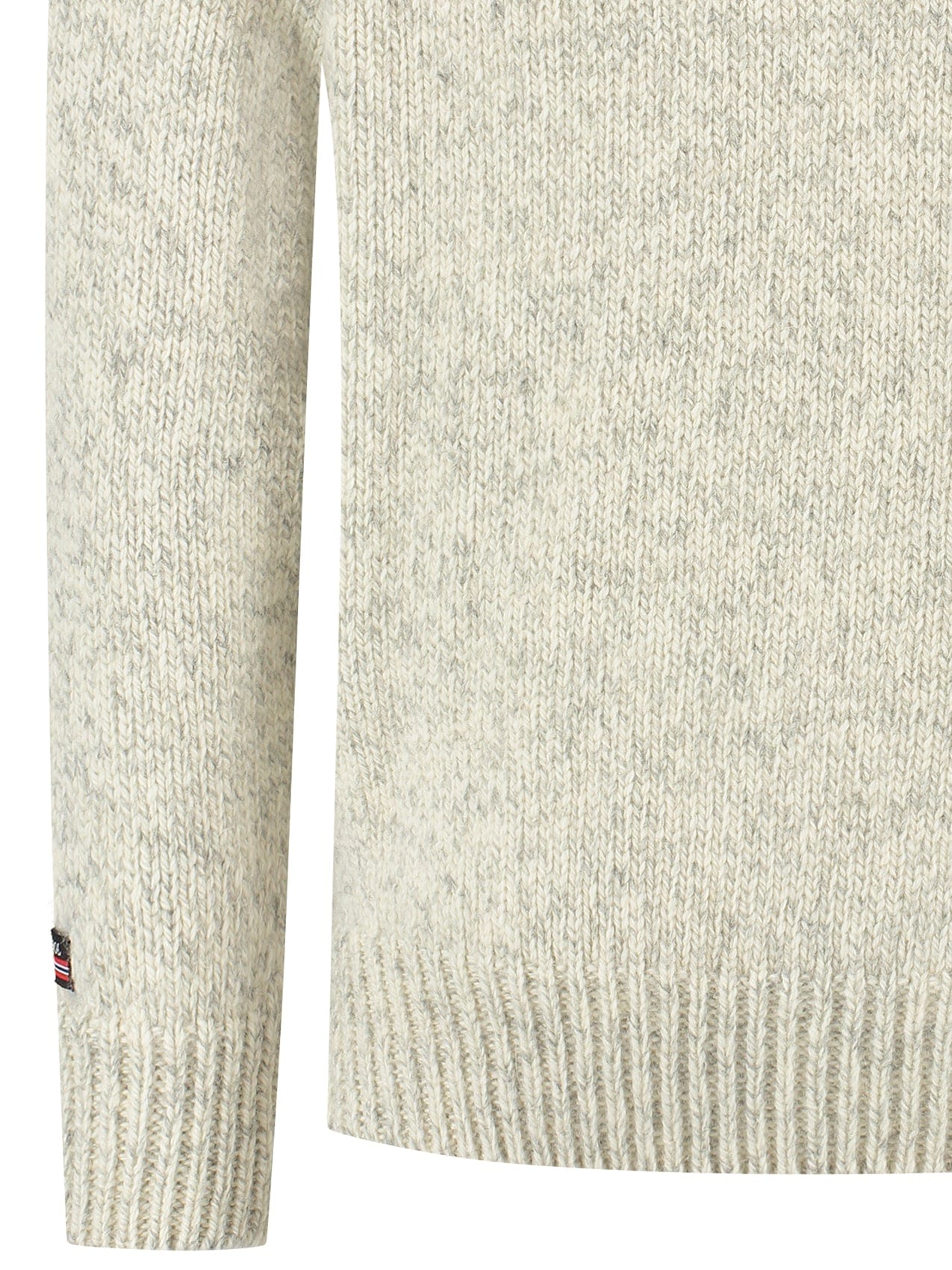 Norwegian zip-up sweater in 100% pure new wool