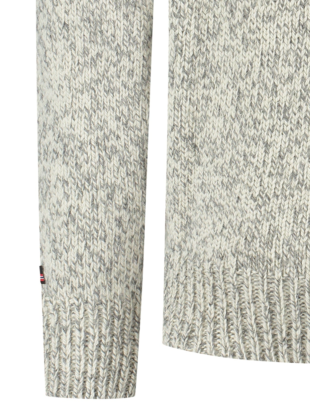 Norwegian zip-up sweater in 100% pure new wool