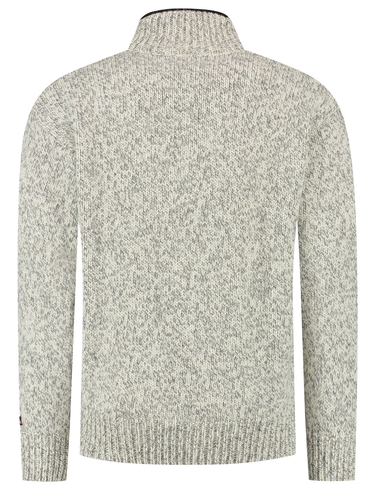 Norwegian zip-up sweater in 100% pure new wool