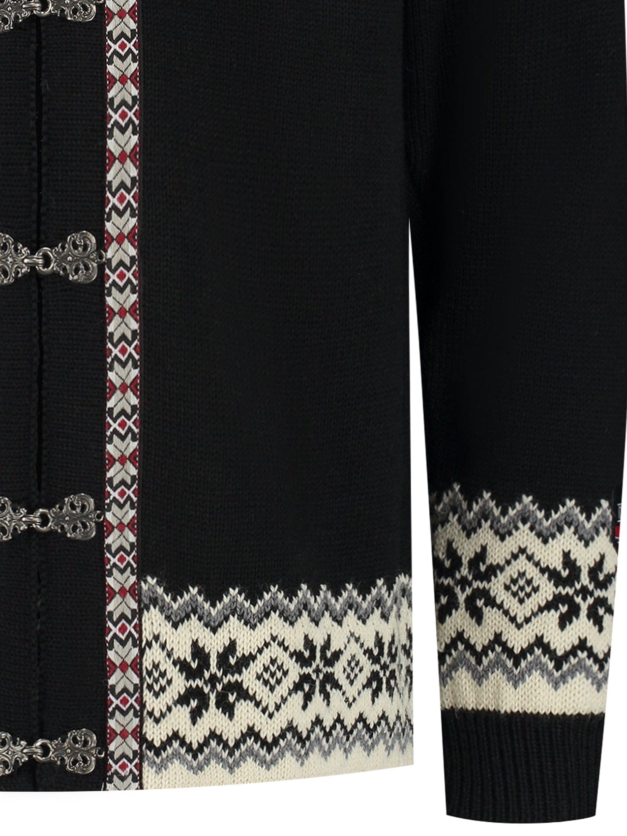 Cardigan norvégien rétro, noir