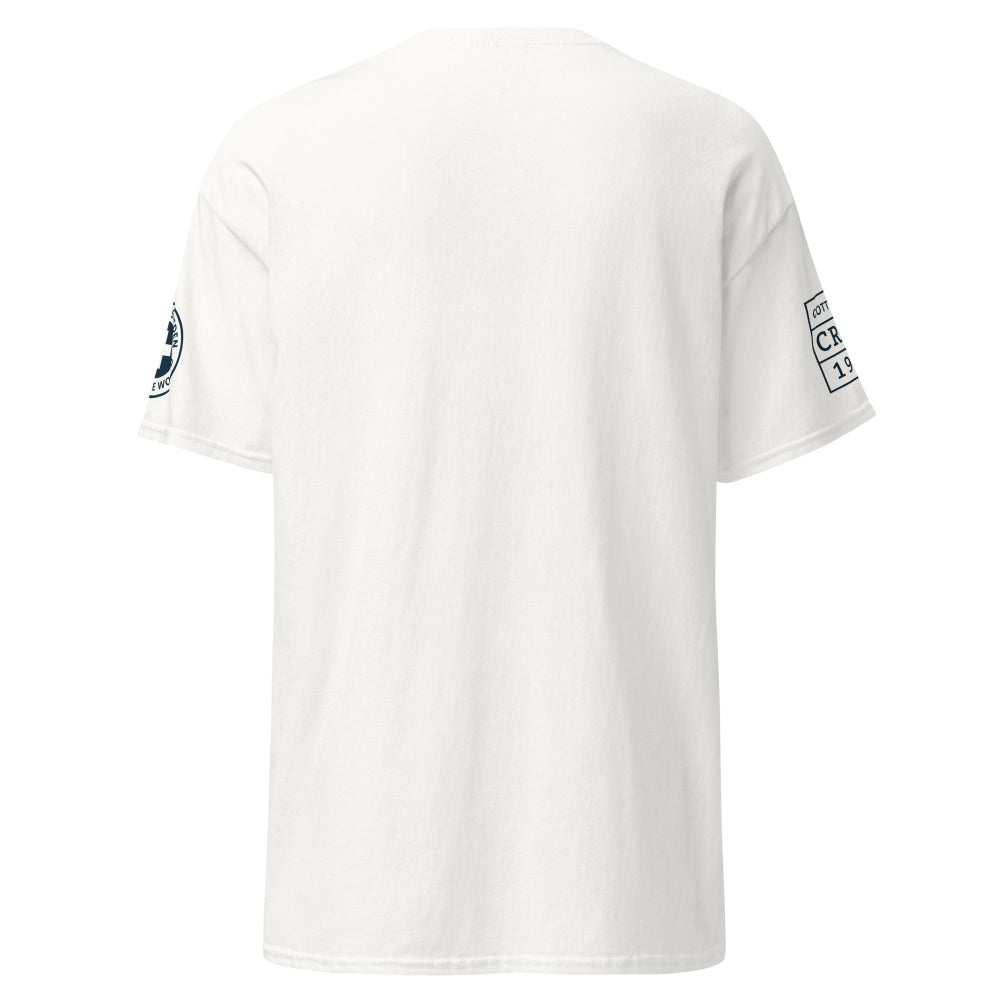 Vit Stockholm Mariner t-shirt utan tryck på ryggen