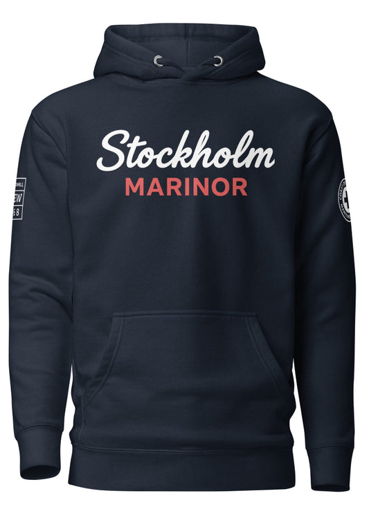 Stockholm Marinor Hoodie – Mörkblå Premium Hoodie | Cottonhill