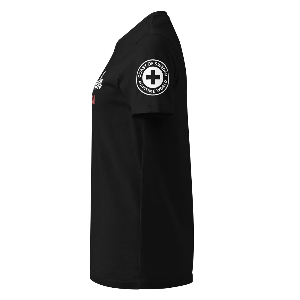 Svart dam t-shirt Stockholm Marinor vänster sida