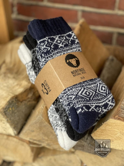 Wirvelvind Ullstrumpor 3-pack – Värmande Klassiker i Norsk Stil