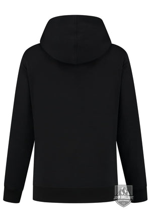 Hoodie Sweatshirt With Nautical Print Black Sweater