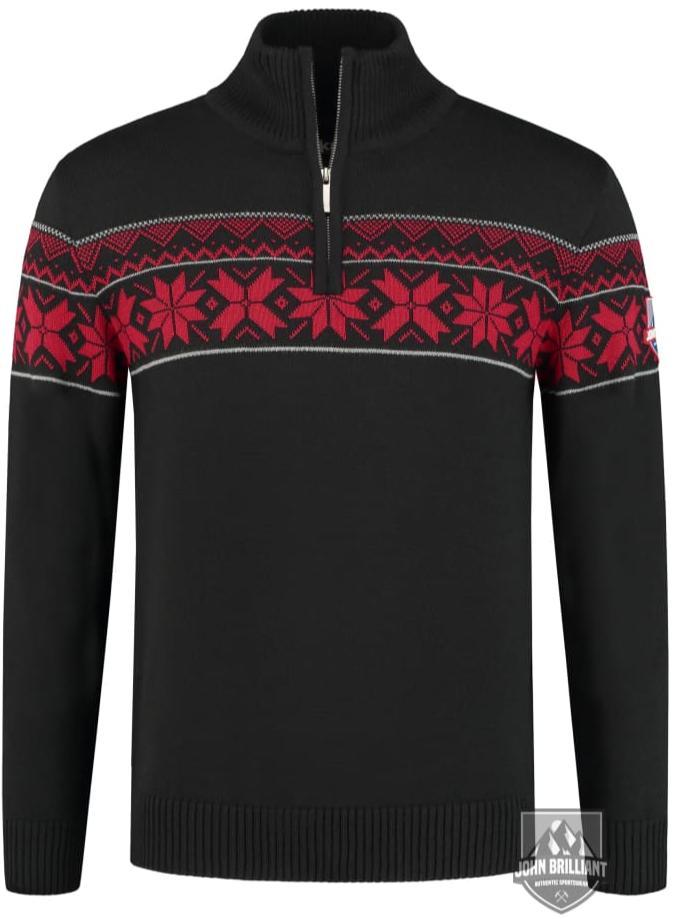 Buy online Premium Quality Norwegian Mens Pullover Merino, Black - John Brilliant