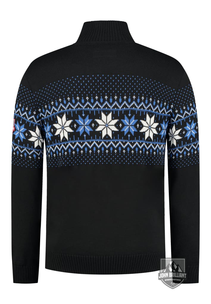 Shop online Premium Quality Norwegian Mens Pullover Merino, Black - John Brilliant