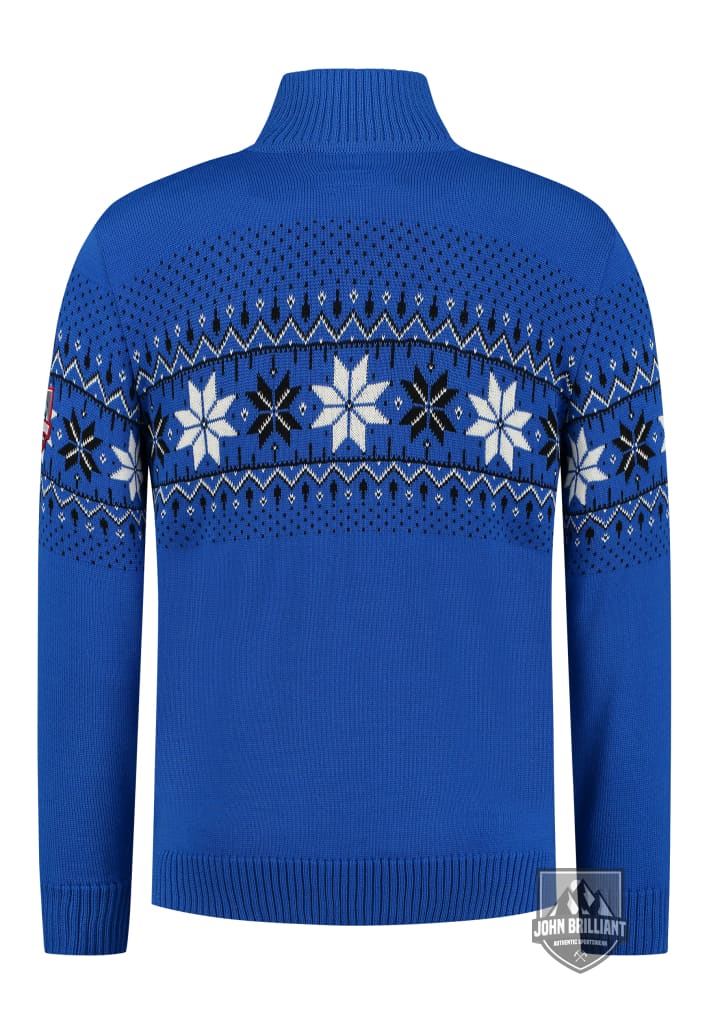 Shop online Premium Quality Norwegian Mens Pullover Merino, Cobalt - John Brilliant