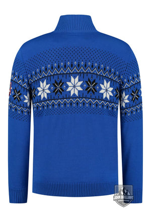 Shop online Premium Quality Norwegian Mens Pullover Merino, Cobalt - John Brilliant