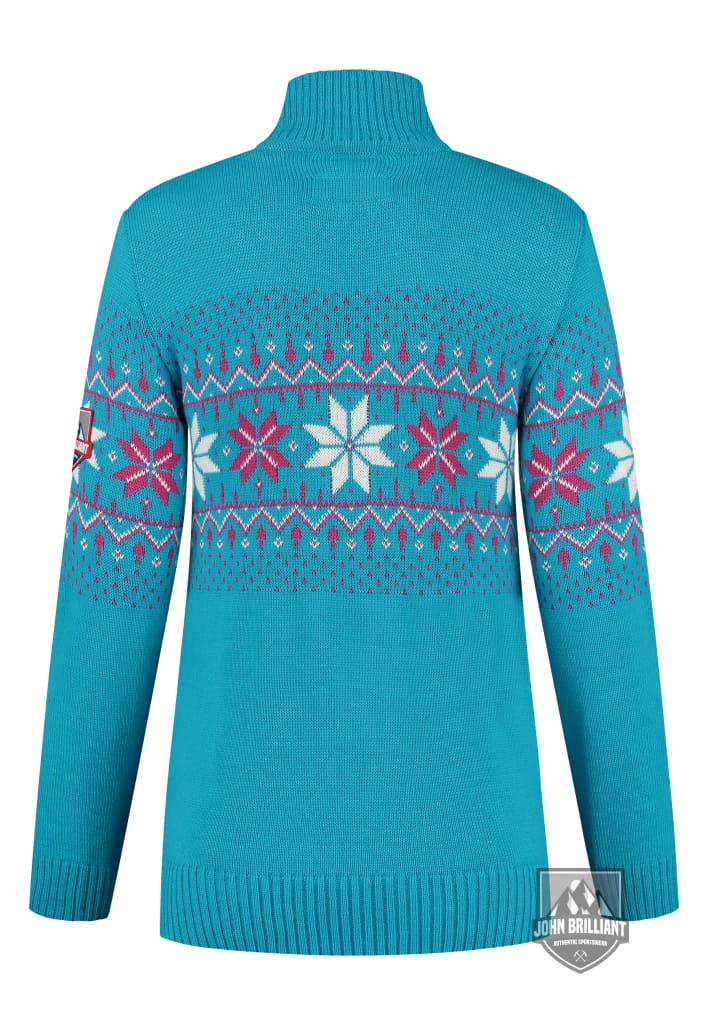 Buy online Premium Quality Norwegian Womens Pullover Fargerik, Aqua - John Brilliant