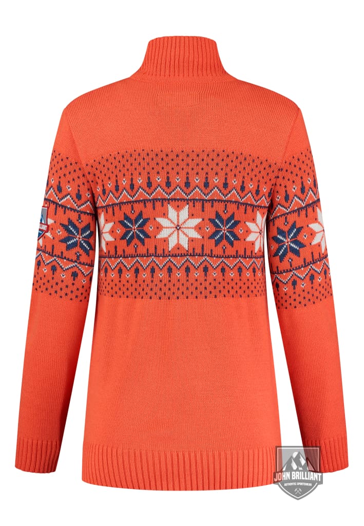 Buy online Premium Quality Norwegian Womens Pullover Fargerik, Orange - John Brilliant