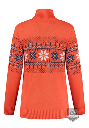 Buy online Premium Quality Norwegian Womens Pullover Fargerik, Orange - John Brilliant
