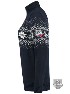 Buy online Premium Quality Norwegian Womens Pullover Merino, Navy - John Brilliant