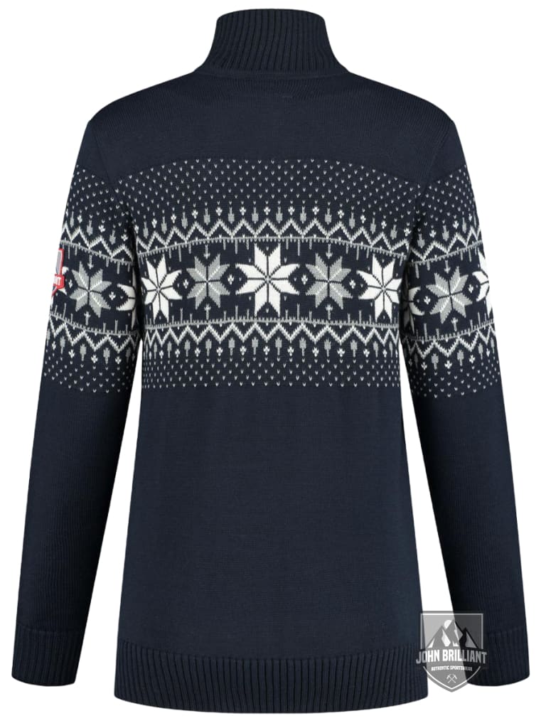 Buy online Premium Quality Norwegian Womens Pullover Merino, Navy - John Brilliant