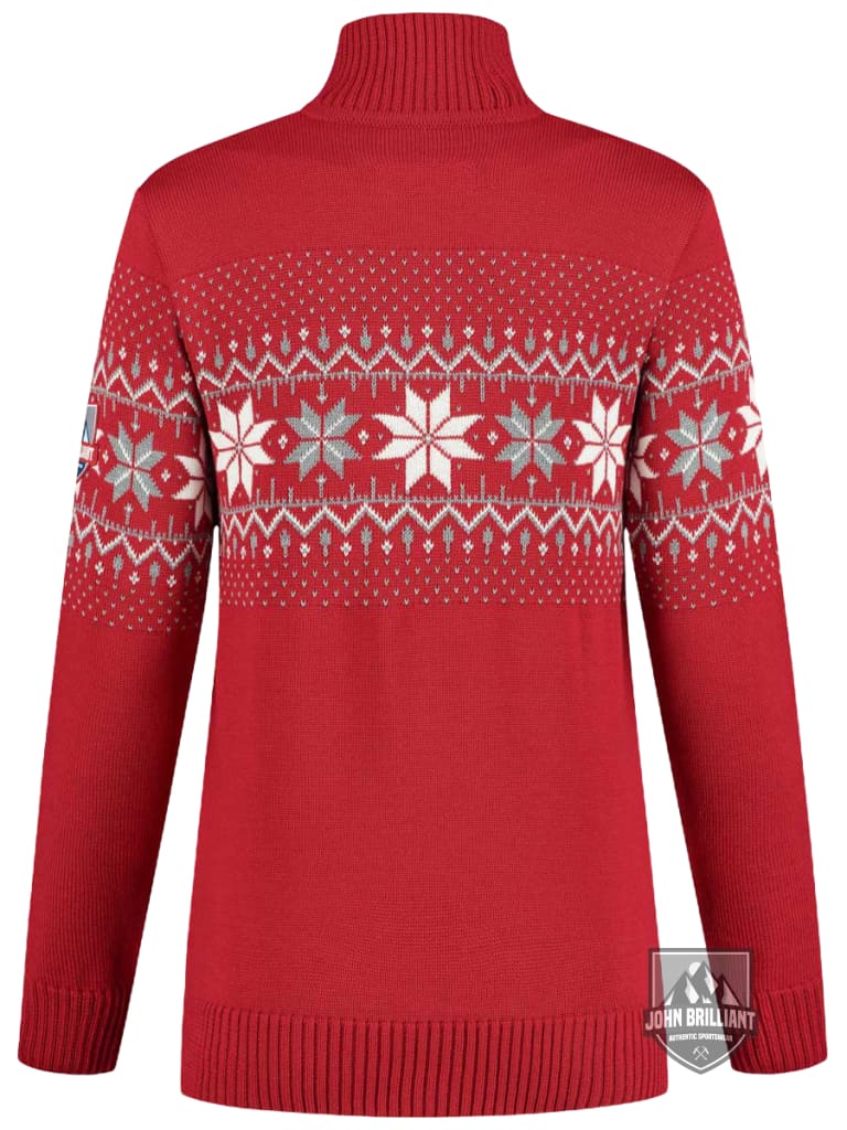 Buy online Premium Quality Norwegian Womens Pullover Merino, Red - John Brilliant