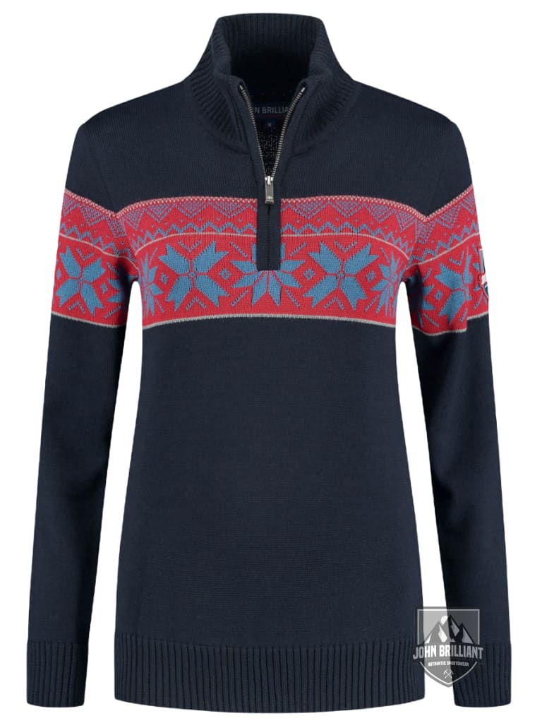 Buy online Premium Quality Norwegian Womens Pullover Ullgenser, Navy - John Brilliant