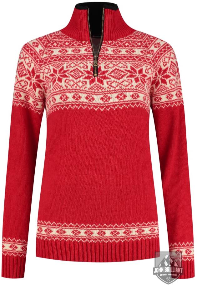 Womens Sweater In Setesdals Design Made Of 100% Pure Wool Shirts & Tops