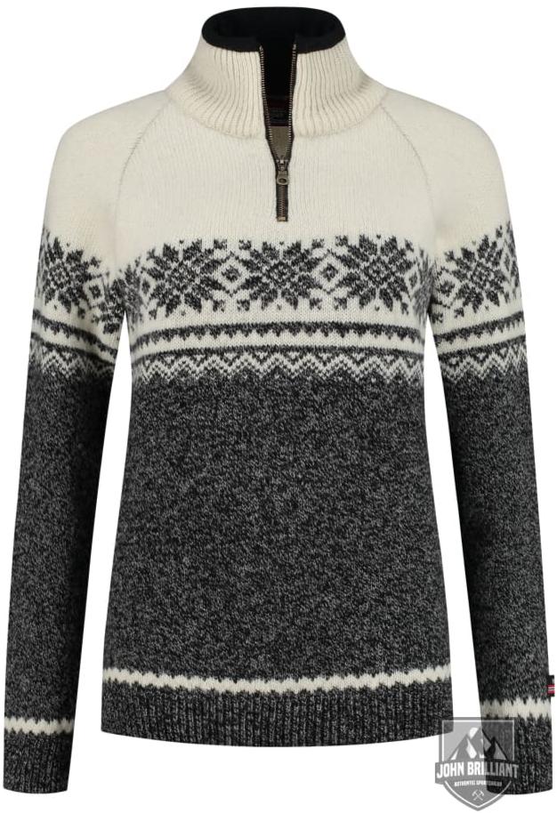 Womens Sweater In Setesdals Design Made Of 100% Pure Wool Shirts & Tops