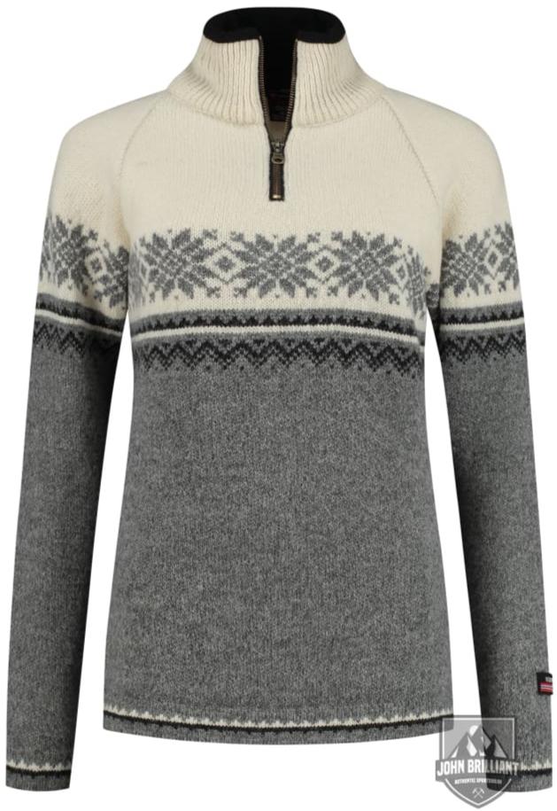 Womens Sweater In Setesdals Design Made Of 100% Pure Wool Shirts & Tops